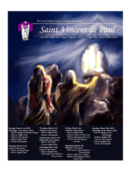 Nuestra Misión - St. Vincent de Paul