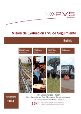 OIE-PVS Bolivia Report