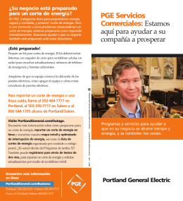 PGE Servicios Comerciales - Portland General Electric