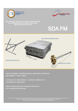 Amplificador de Señal Unidireccional para Emisoras de Radio FM