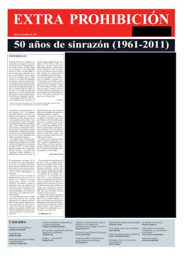 EXTRA PROHIBICIÓN 50 años de sinrazón (1961-2011)