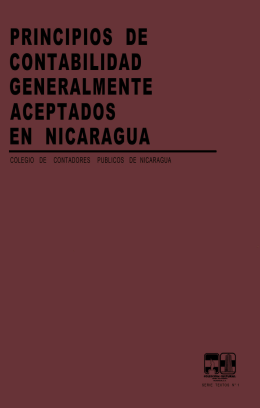 Principios contabilidad aceptados en Nicaragua Parte1 Conceptos