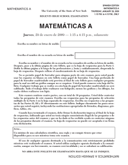Math A exam jan09_modified_ES:Layout 1