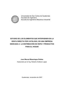 Universidad de San Carlos de Guatemala Facultad de Ingeniería