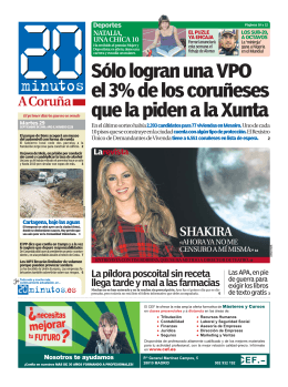 Sólo logran una VPO el 3% de los coruñeses que la piden a la Xunta