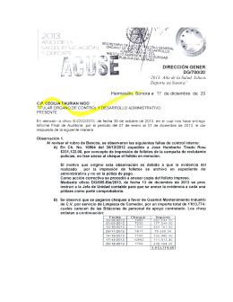 R-DG/700/2013 - Gobierno del Estado de Sonora