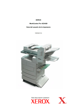 XEROX WorkCentre Pro 423/428 Guэa del usuario de la impresora