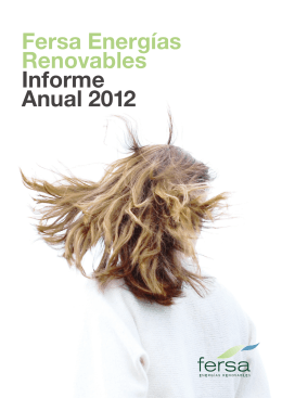 Fersa Energías Renovables Informe Anual 2012
