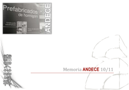 Memoria ANDECE 10/11