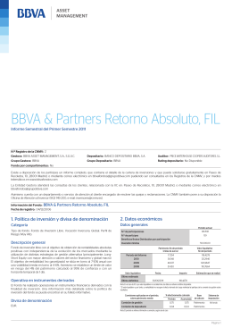 BBVA & Partners Retorno Absoluto, FIL