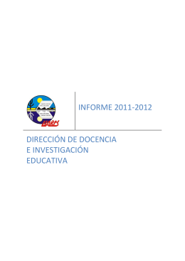 1er INFORME 2011-2012 DDIE - Universidad Autónoma de Baja
