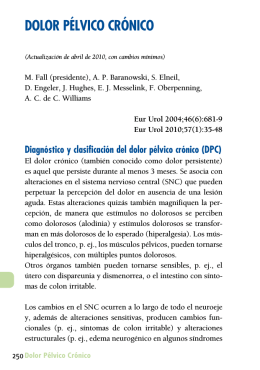 Dolor pélvico crónico - European Association of Urology