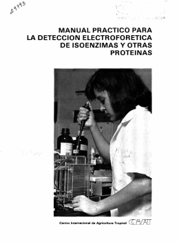 manual practico para la deteccion electroforetica de isoenzimas y