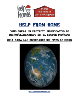 qué hacer - Help From Home