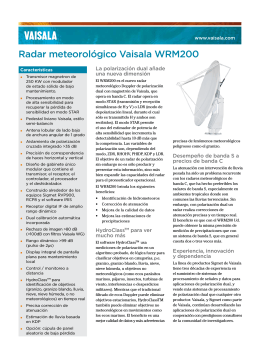 Radar meteorológico Vaisala WRM200