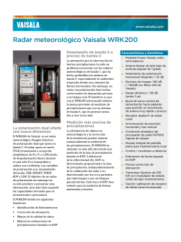 Radar meteorológico Vaisala WRK200