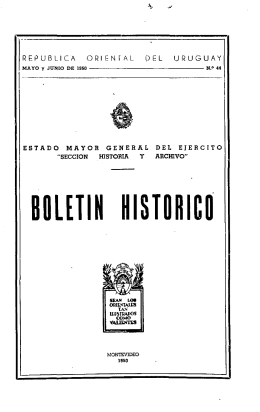 BOLETÍN HISTÓRICO - La Biblioteca Artiguista