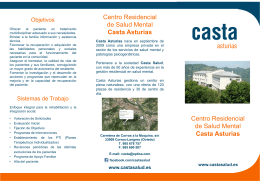 Folleto del Centro Casta Asturias