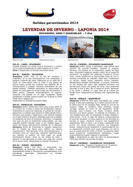 LEYENDAS DE INVERNO - LAPONIA 2014