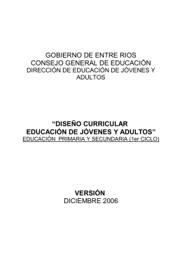 Diseño Curricular Edu_de_Jóvenes_y_Adultos – año 2006