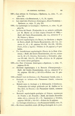 1897.—Les ablmes de Catalogne.—Spelunca, m, nüm. 11, pá