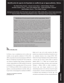 Vol. 36 páginas 27-31 - Revista Mexicana de Micologia