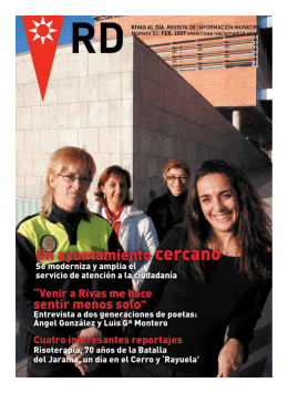 rd nº 53 febrero 2007 pdf - Ayuntamiento Rivas Vaciamadrid