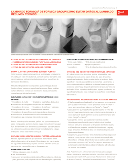 Formica® Laminate / Avoiding Laminate Damage Technical Brief PDF