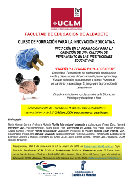 facultad de educación de albacete curso de formación para la