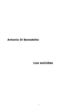 Antonio Di Benedetto - Los suicidas