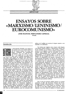 ensayos sobre «marxismo/lenüsíismo