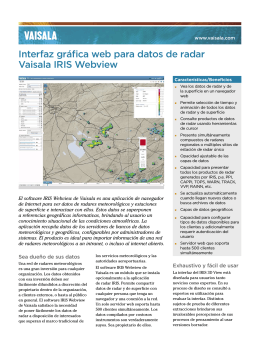 IRIS WEB - INEMET - Instalaciones y Equipamientos Meteorológicos