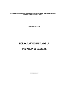 Norma Cartográfica - Gobierno de Santa Fe