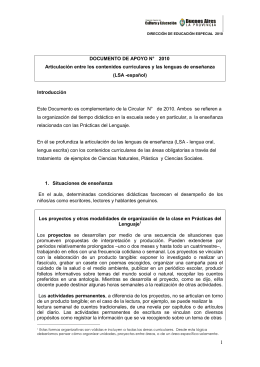 Documento de Apoyo Nº 5-2010 - Dirección General de Cultura y