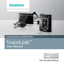 Siemens VoiceLink User Manual