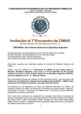 Invitación-Programa CIMAS 2013 Mendoza
