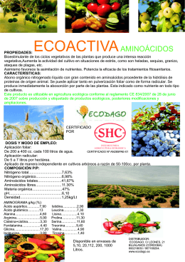folleto ecoactiva aminoácidos 2015