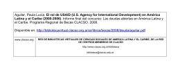Aguilar, Paula Lucía. El rol de USAID (U.S. Agency for