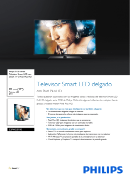 32PHG5100/77 Philips Televisor Smart LED con Smart TV y Pixel