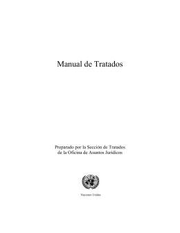 Manual de Tratados - United Nations Treaty Collection