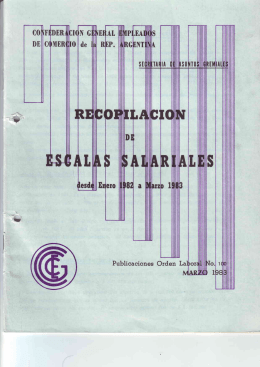 Recopilación de escalas Salariales 1982-1983