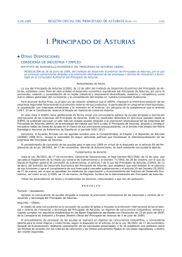 I. Principado de Asturias - Gobierno del principado de Asturias