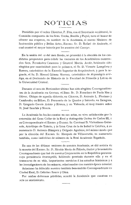 Noticias. Boletín de la Real Academia de la Historia, tomo 67
