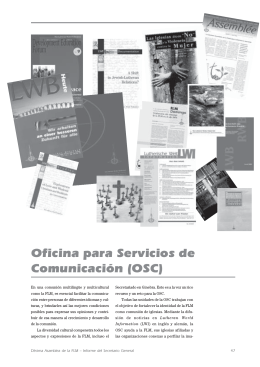 Oficina para Servicios de Comunicación (OSC)