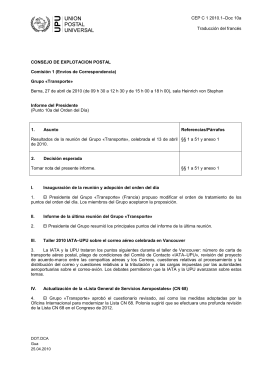 CEP C 1 2010.1–Doc 10a Traducción del francés CONSEJO DE