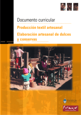 Documento curricular - Ministerio de Trabajo, Empleo y Seguridad