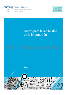 INTI- Diseño Industrial - Instituto Nacional de Tecnología Industrial