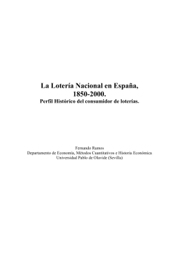 La Lotería Nacional en España, 1850-2000.