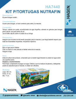 KIT P/TORTUGAS NUTRAFIN HA7440