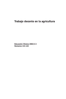 Trabajo decente en la agricultura  pdf - 0.2 MB
